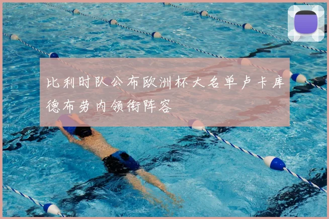 比利时队公布欧洲杯大名单卢卡库德布劳内领衔阵容